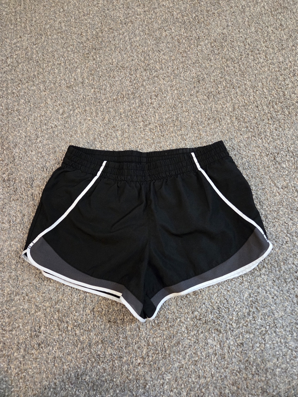 SO Black Athletic Shorts with White Trim